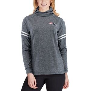 NIKE New England Patriots Funnel Raglan Performance Pullover Sweatshirt